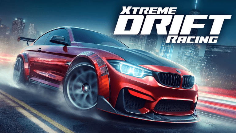 Exciting gameplay of Xtreme Drift Racing featuring fast cars and high-speed drifts on dynamic tracks.

